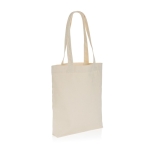 Ongeverfde gerecyclede canvas tas 285 g/m2 EcoTrace Raw kleur gebroken wit