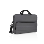 Eco laptoptas met handvat en schouderriem 15,6'' Pocket RPET kleur donkergrijs