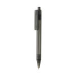 Eco pen van transparant gerecycled materiaal X8 Transparant kleur zwart