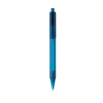 Eco pen van transparant gerecycled materiaal X8 Transparant kleur blauw tweede weergave