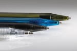 Eco pen van transparant gerecycled materiaal X8 Transparant kleur blauw sfeer weergave