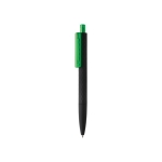 Pen zwarte basis felgekleurde clip geometrisch patroon X3 Soft Black kleur groen