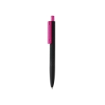 Pen zwarte basis felgekleurde clip geometrisch patroon X3 Soft Black kleur fuchsia