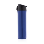 RVS thermoskan met snelsluiting 450ml Exclusive kleur blauw derde weergave