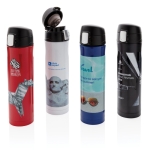 RVS thermoskan met snelsluiting 450ml Exclusive kleur blauw