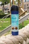 RVS thermoskan met snelsluiting 450ml Exclusive kleur blauw sfeer weergave