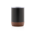 Compacte thermosbeker met kurkbodem 180ml Eco Cork Small kleur zwart tweede weergave