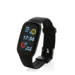 IP67 waterdichte activity tracker met touchscreen Steps OLED kleur zwart met afdrukgebied