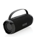 Waterdichte bluetooth gerecyclede speaker met microfoon AquaTunes kleur zwart met afdrukgebied