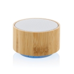 Bluetooth 4.1 speaker gemaakt van bamboe en gerecycled ABS EcoBamboo kleur wit