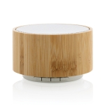 Bluetooth 4.1 speaker gemaakt van bamboe en gerecycled ABS EcoBamboo kleur wit tweede weergave