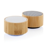 Bluetooth 4.1 speaker gemaakt van bamboe en gerecycled ABS EcoBamboo kleur wit weergave algemeen