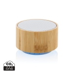 Bluetooth 4.1 speaker gemaakt van bamboe en gerecycled ABS EcoBamboo kleur wit