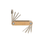 Houten multitool met 8 functies MultiTool kleur hout tweede weergave