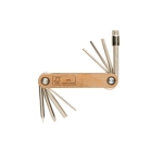 Houten multitool met 8 functies MultiTool kleur hout derde weergave