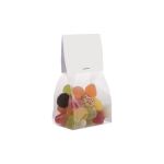 Zakje met jellybeansmix met aanpasbare verpakking 100g kleur doorzichtig tweede weergave