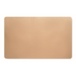 Grote antislip muismat van gerecycled papier met logo kleur beige vijfde weergave