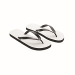 Gepersonaliseerde teenslippers met kleurenafbeelding maat 44-46 Beach Sublim kleur zwart