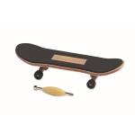 Mini skateboard speelgoed gemaakt van hout kleur hout