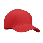 Baseball cap bedrukken van dik katoen, maat 7 1/4, 260 g/m2 kleur rood