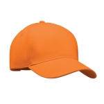 Baseball cap bedrukken van dik katoen, maat 7 1/4, 260 g/m2 kleur oranje