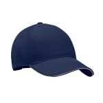 Baseball cap bedrukken van dik katoen, maat 7 1/4, 260 g/m2