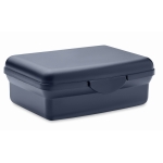 Gerecyclede PP lunchbox met makkelijke kliksluiting 800ml kleur marineblauw