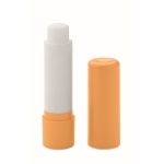 Veganistische vanille lippenbalsem in gerecycled ABS-doosje SPF10 kleur oranje