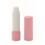 Veganistische vanille lippenbalsem in gerecycled ABS-doosje SPF10 kleur roze