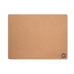 Kurken placemat met logo 40x30 cm met detail in de hoek kleur beige derde weergave