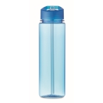 anti-lek drinkflessen bedrukken met rietje voor sport 650ml Tritan Renew™ kleur doorzichtig blauw vierde weergave