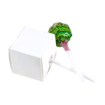 Lollies in verschillende smaken in kubus verpakking 10 g kleur wit tweede weergave