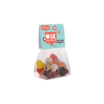 Zakje jellybeansmix met aanpasbare verpakking 50g kleur doorzichtig