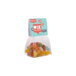 Jelly Beans assortimentszakje met personaliseerbare verpakking 50g kleur doorzichtig