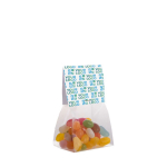 Jelly Beans assortimentszakje met personaliseerbare verpakking 50g kleur doorzichtig hoofdweergave