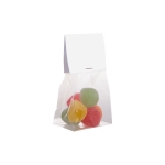 Zakje suikerachtige jelly Beans met verpakking om te personaliseren 50g kleur doorzichtig tweede weergave