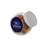 Klein snoeppotje gevuld met diverse Jelly Beans 200ml kleur wit