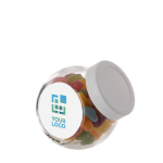 Klein snoeppotje gevuld met diverse Jelly Beans 200ml kleur wit hoofdweergave