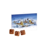 Klassieke adventskalender met 24 melkchocolaatjes A5 kleur wit derde Weergave