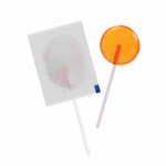 Mini suikervrije lolly met aanpasbare verpakking kleur sinaasappel tweede weergave