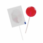 Mini suikervrije lolly met aanpasbare verpakking kleur aardbei tweede weergave