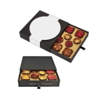 Doos met 12 premium chocolaatjes met 4 smaken kleur zwart tweede weergave