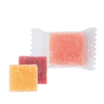 Promotionele gummies met fruitsmaak en individuele verpakking kleur doorzichtig