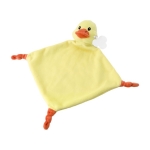 Zachte baby-doudou met dierenthema om te borduren kleur geel tweede weergave