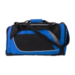 Sporttas van 600D polyester met schoenengedeelte kleur blauw eerste weergave