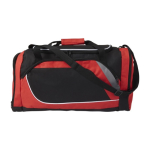 Sporttas van 600D polyester met schoenengedeelte kleur rood tweede weergave