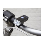 COB fietsstuurlamp met USB-oplaadfunctie kleur zwart twaalfde weergave