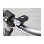 COB fietsstuurlamp met USB-oplaadfunctie kleur zwart zesde weergave