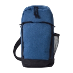 Grote schoudertas van 600D polyester met riem kleur blauw eerste weergave