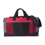 Sporttas van 600D polyester met handvatten en verstelbare riem kleur rood eerste weergave